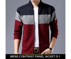 Mens Contrast Panel Jacket D-1